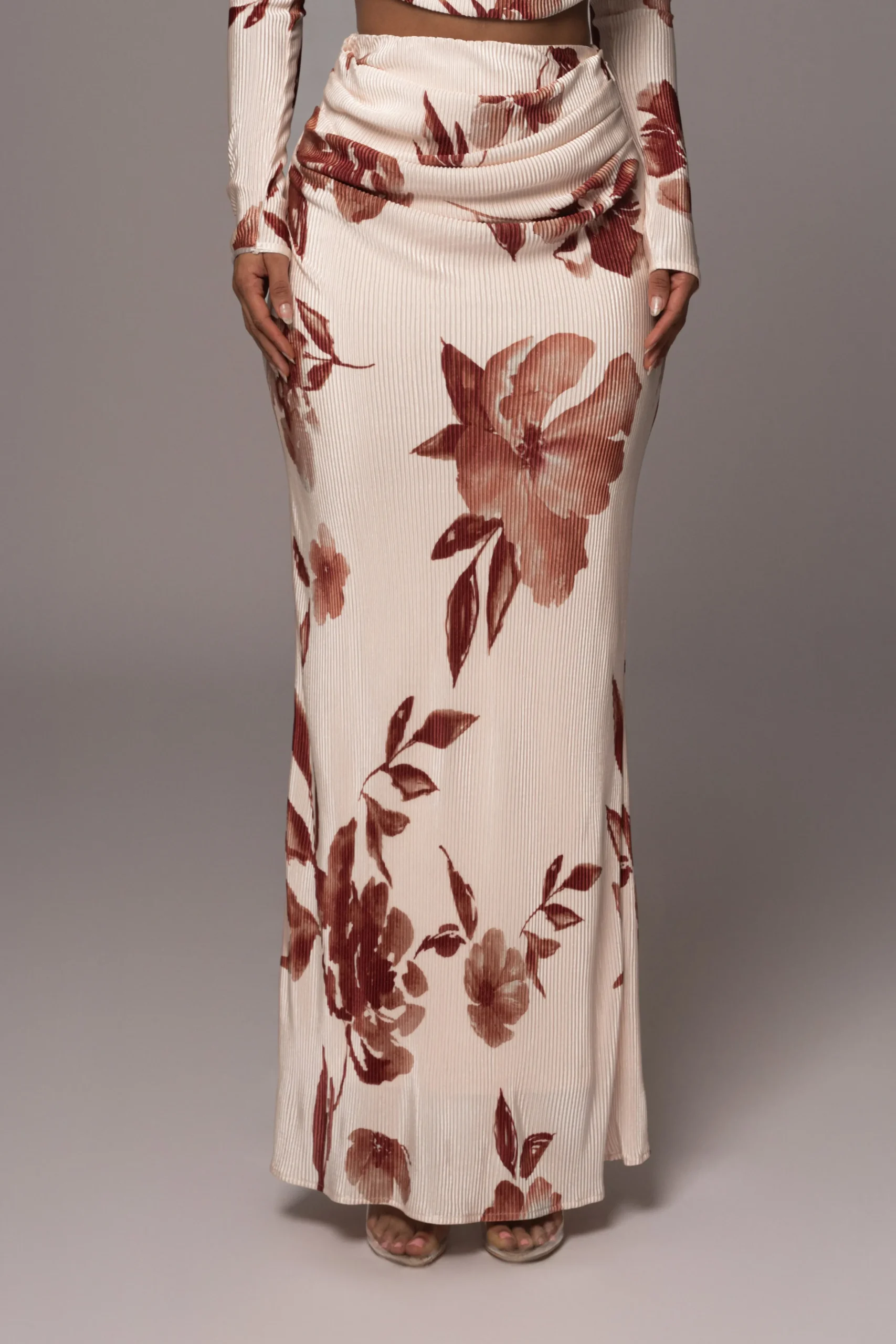 Cream Floral Haidyn Skirt Set