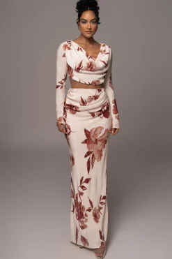 Cream Floral Haidyn Skirt Set