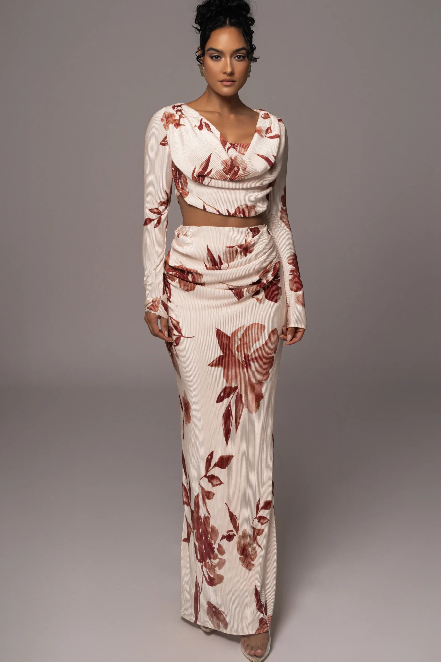 Cream Floral Haidyn Skirt Set