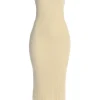 Cream Luna Sheer Maxi Dress