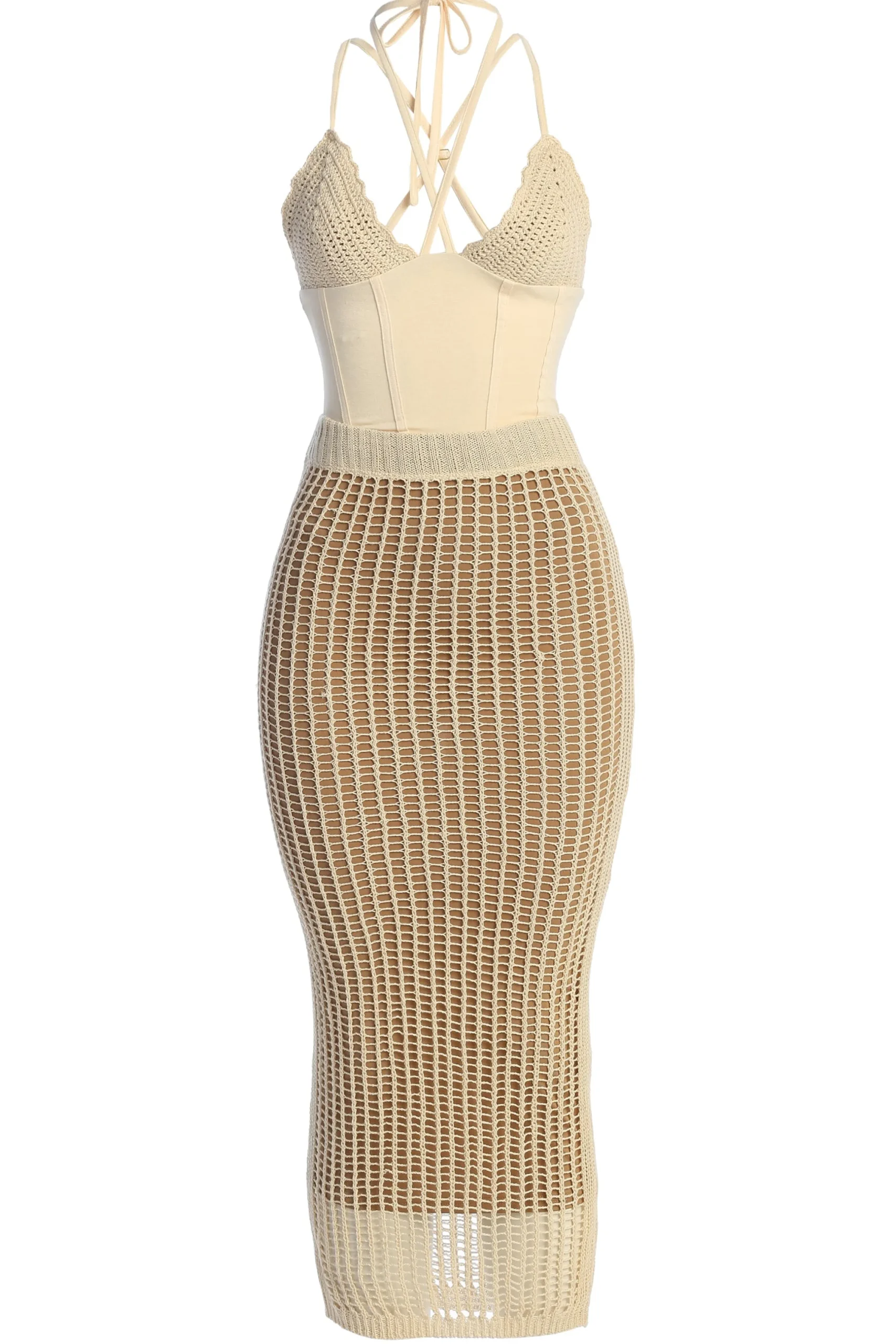 Cream Summer Bliss Crochet Set