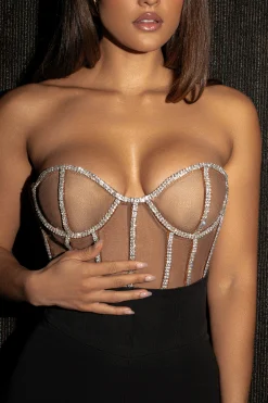 Dark Limited Edition Rhinestone Crystal Corset