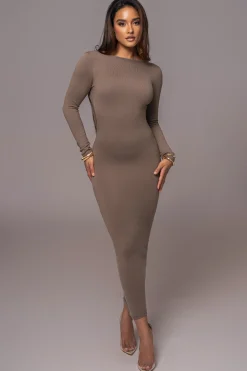 Deep Olive Heavenly Knit Maxi Dress