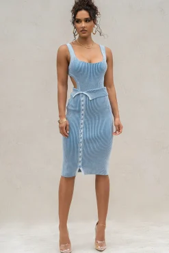 Denim/White Over The Top Skirt