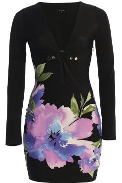 Floral Print Exotic Flower Dress