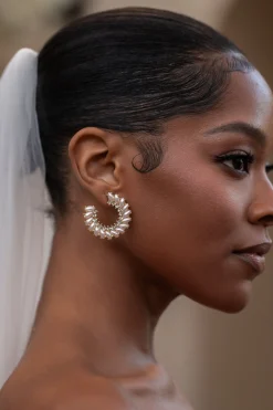 Gold All Of Me Pearl Earrings