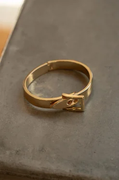 Gold Belt Buckle Bracelet