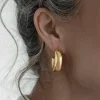 Gold Caris Mini Hoop Earrings