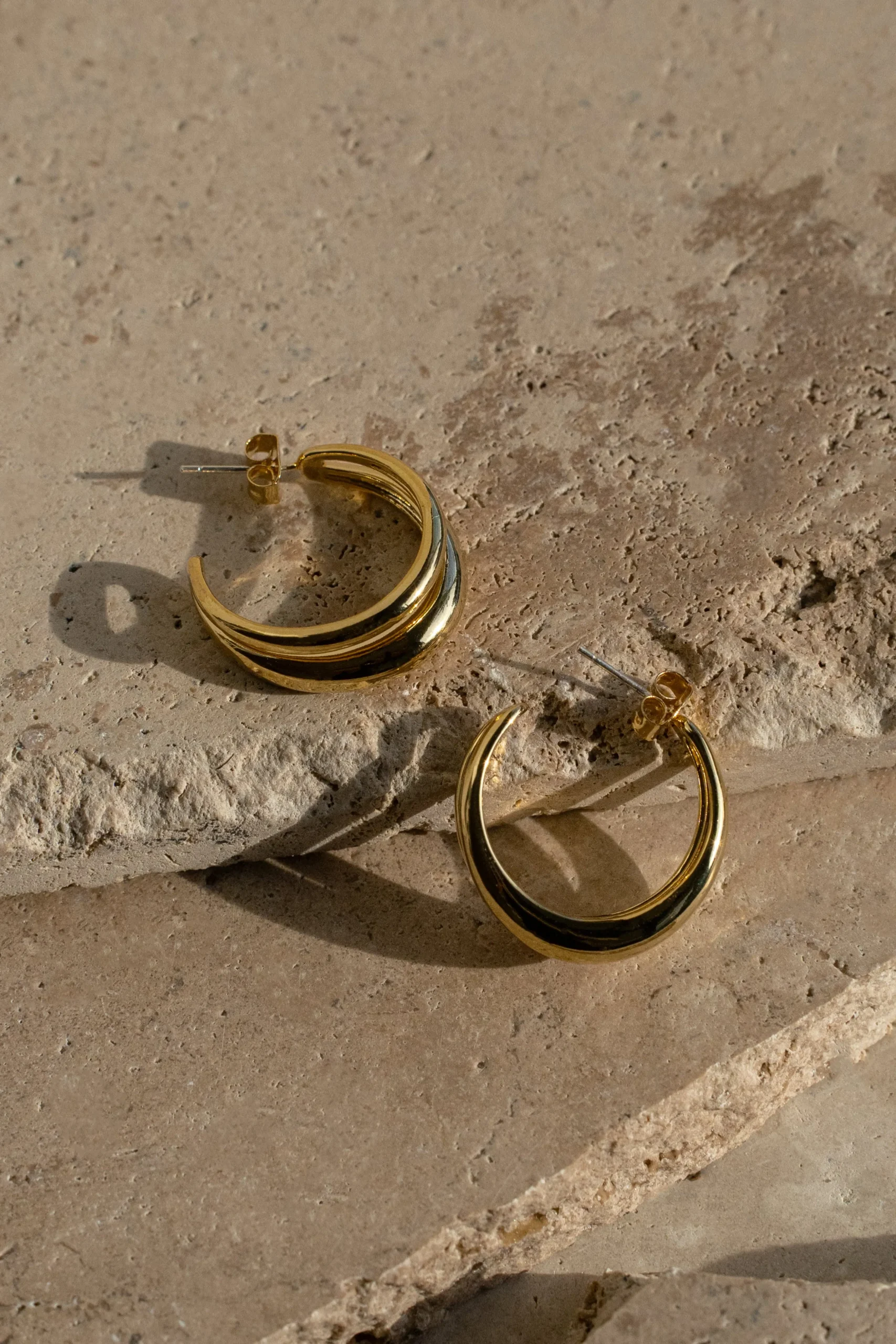 Gold Eastwood Hoop Earrings