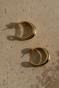 Gold Eastwood Hoop Earrings
