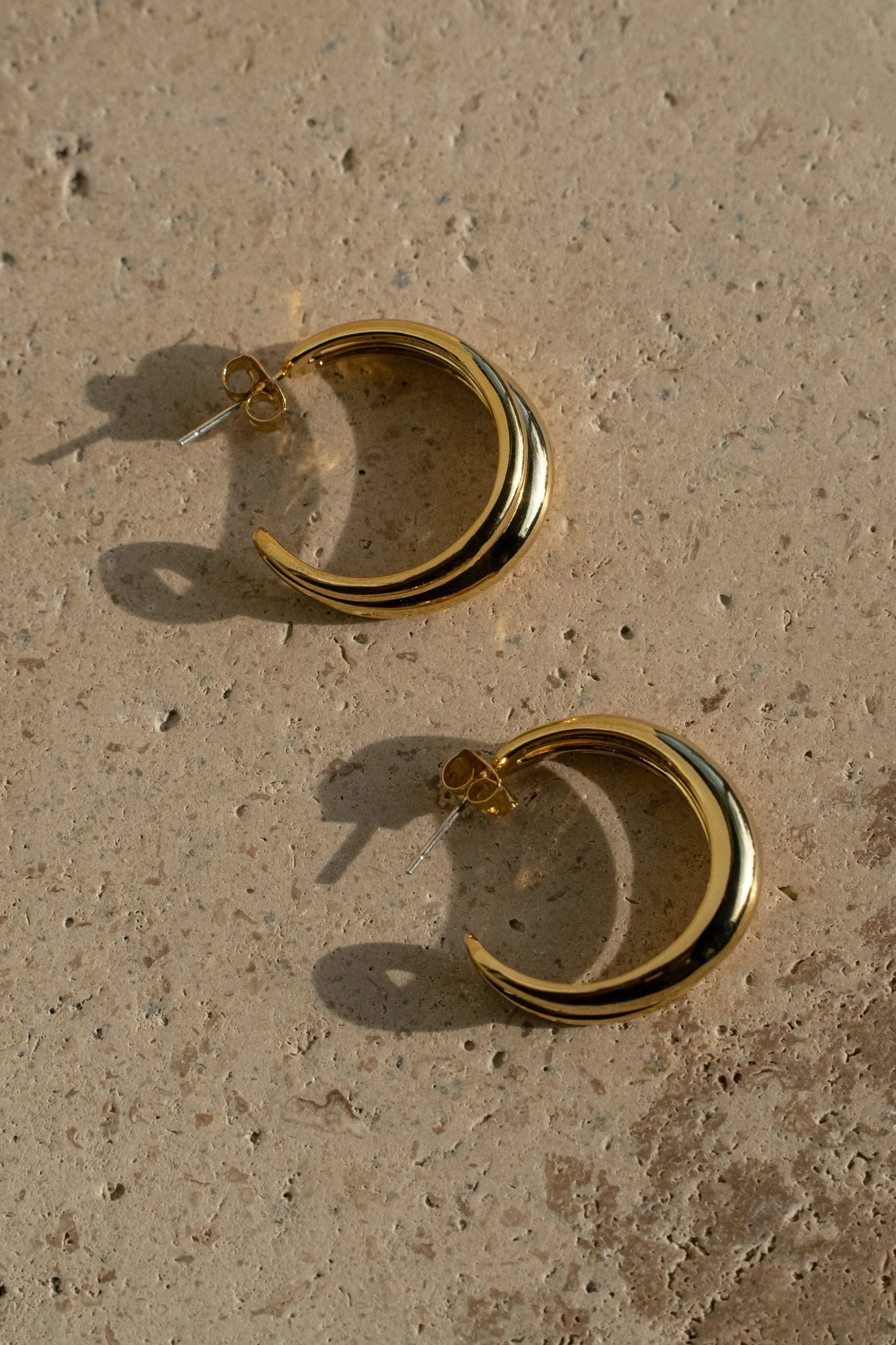 Gold Eastwood Hoop Earrings