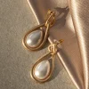 Gold Eve Pearl Earrings
