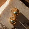 Gold Huggie Hoop Earrings