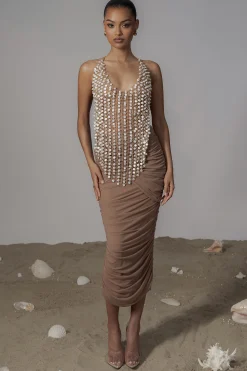 Gold Into The Sea Pearl Top