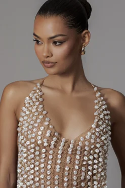 Gold Into The Sea Pearl Top
