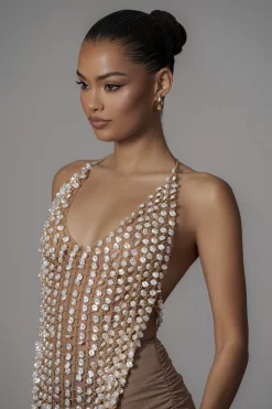 Gold Into The Sea Pearl Top
