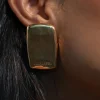 Gold JLUXLABEL Logo Earrings