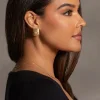 Gold Kayley Square Earrings