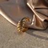 Gold Mae Croissant Ring