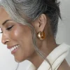 Gold Natti Earrings Set