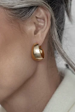 Gold Natti Earrings Set