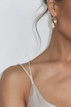 Gold Royal Huggie Hoop Earrings