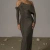 Gold Serina Maxi Dress