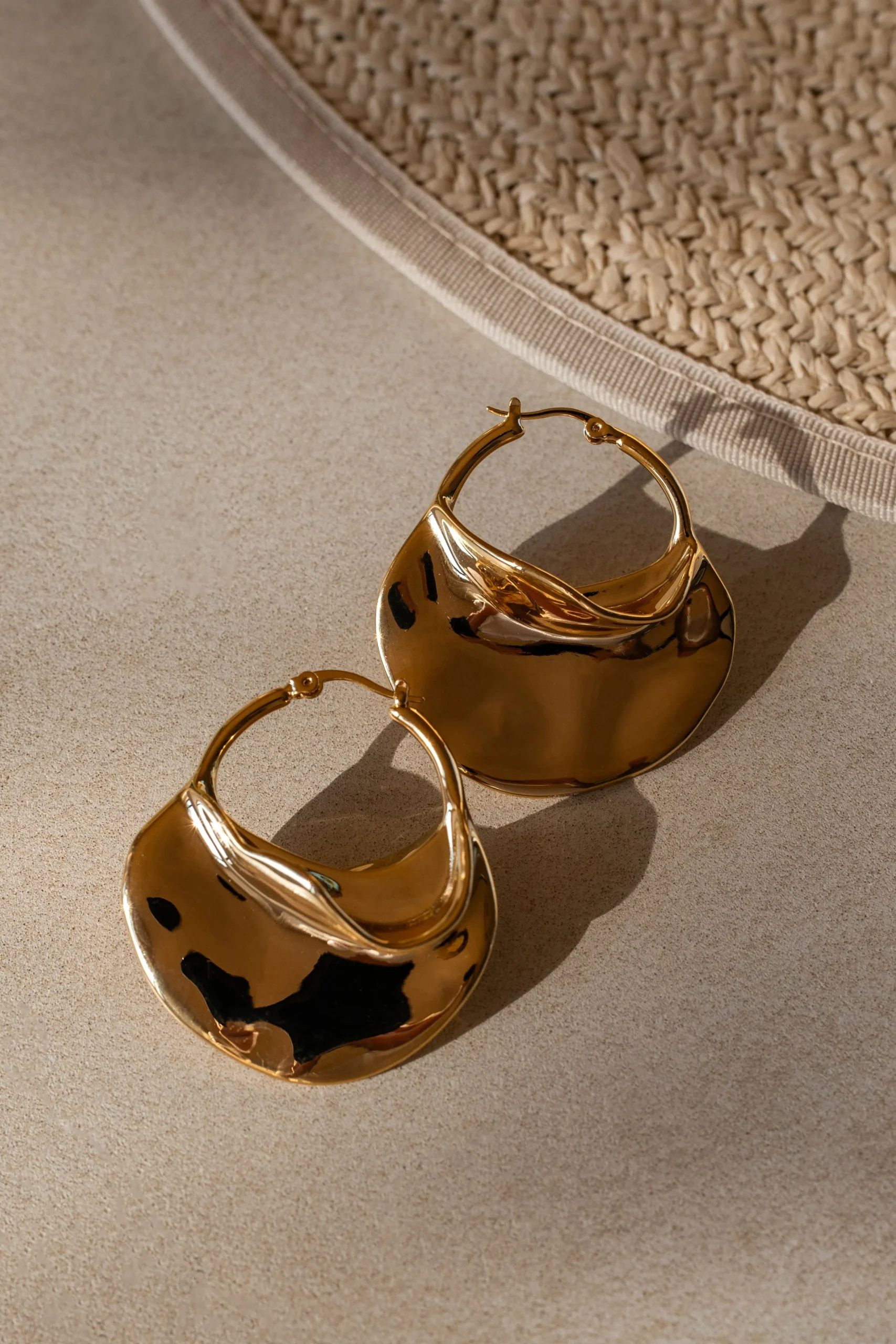 Gold Solar Earrings