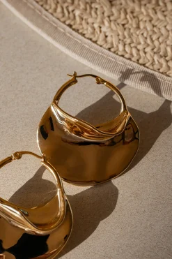Gold Solar Earrings