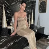Gold Twilight Elegance Maxi Dress