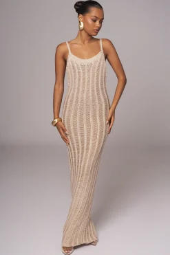 Gold Unwind And Reset Maxi Dress