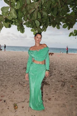 Green Haidyn Skirt Set