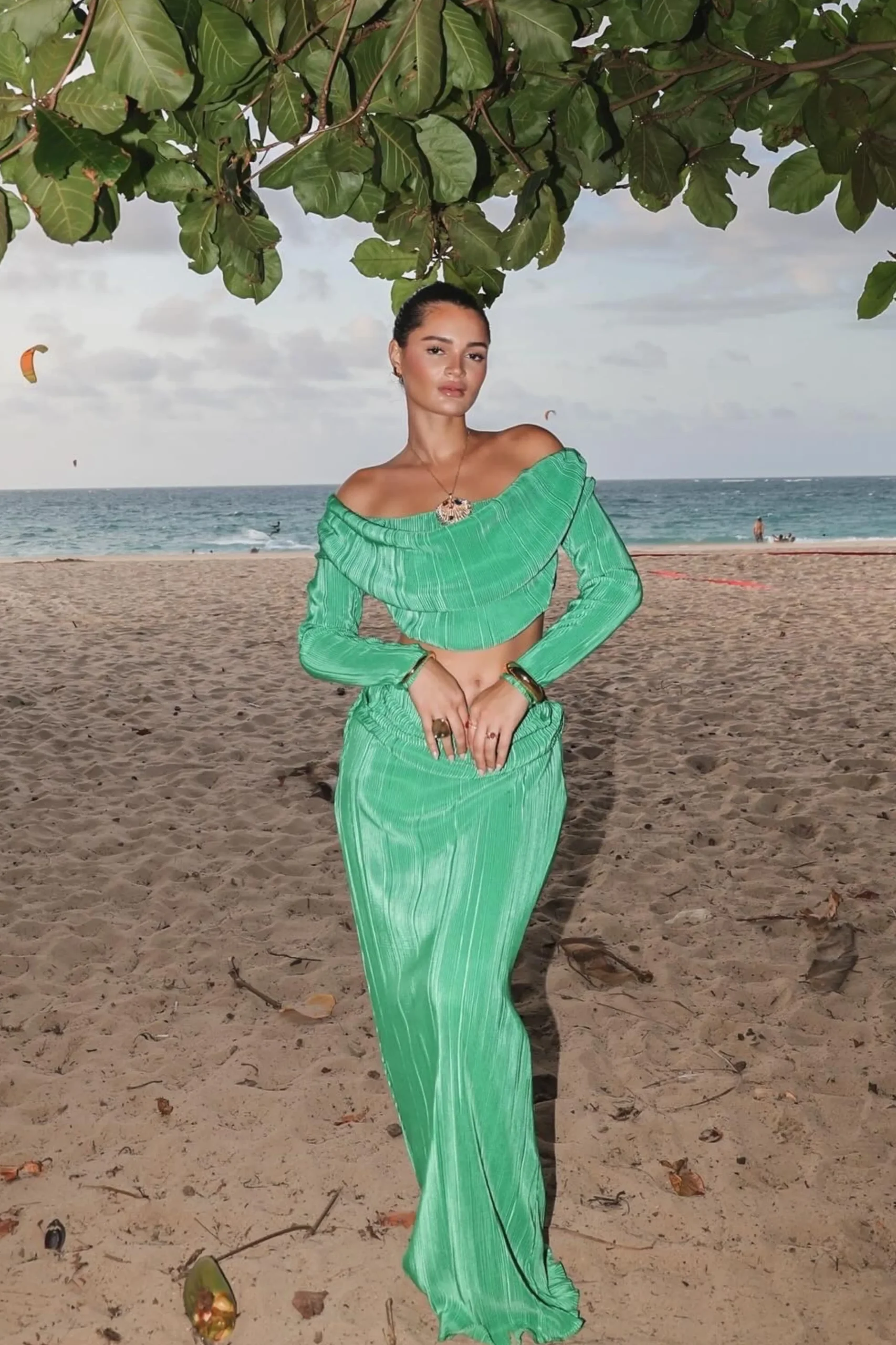 Green Haidyn Skirt Set