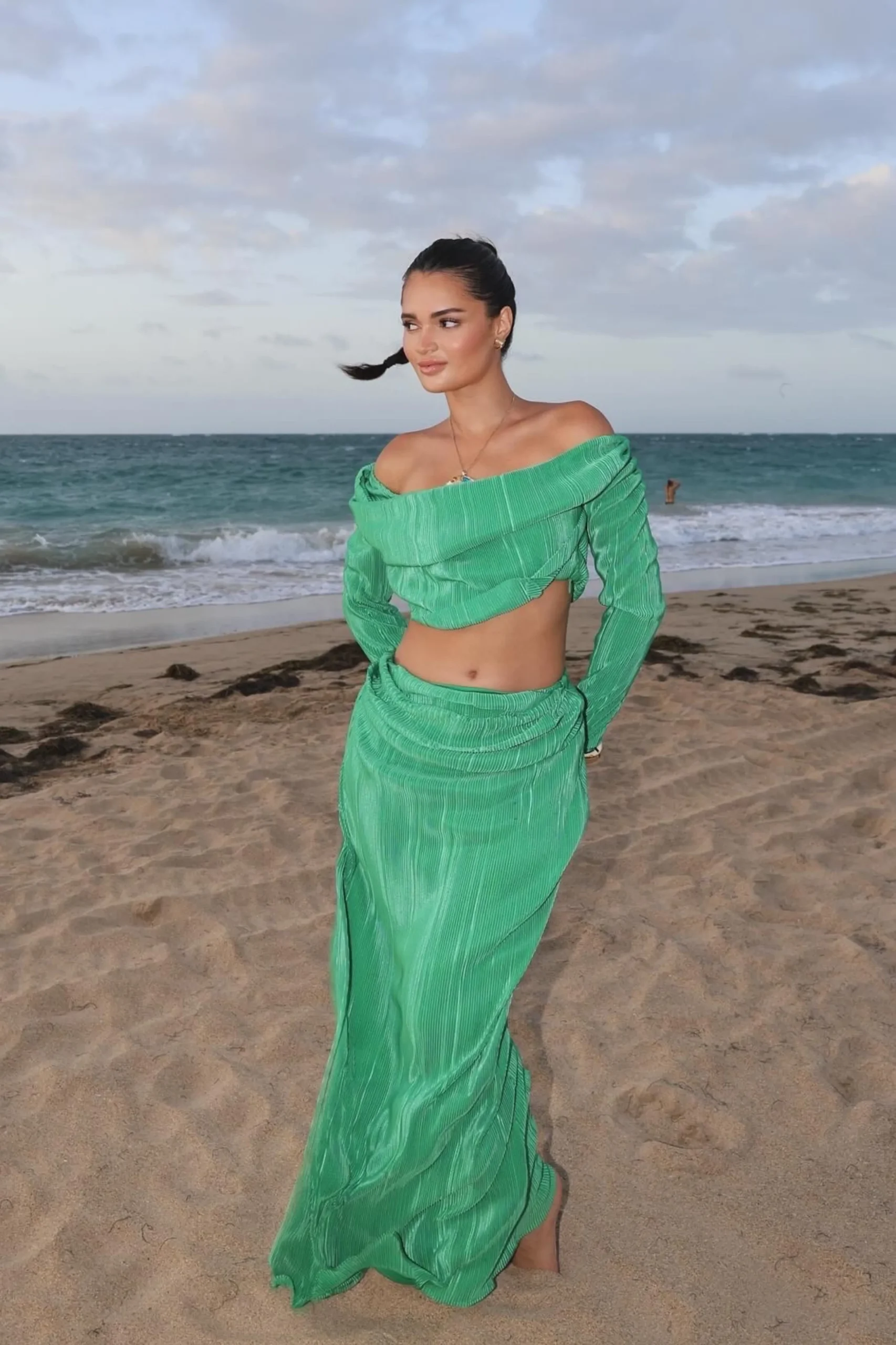 Green Haidyn Skirt Set