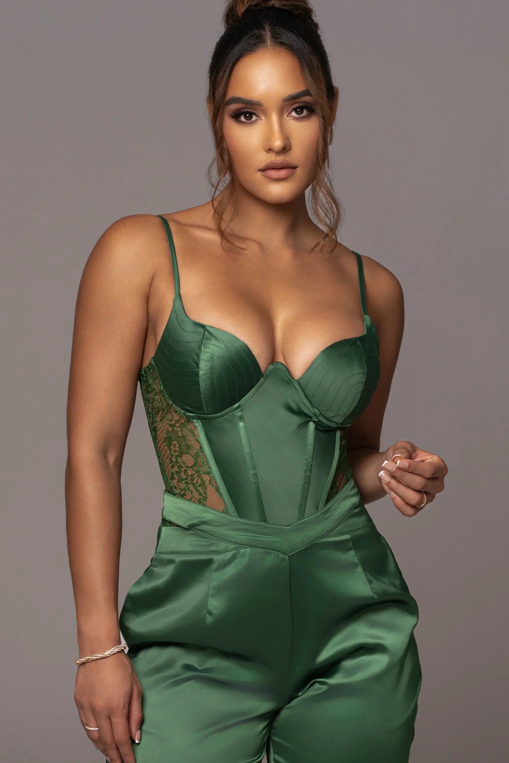 Green Incomparable Lace Bodysuit