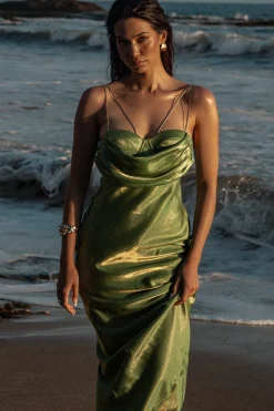 Green Iridescent Visions Of You Dress