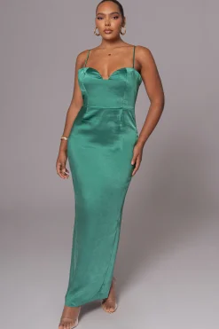 Green Moment In Time Maxi Dress