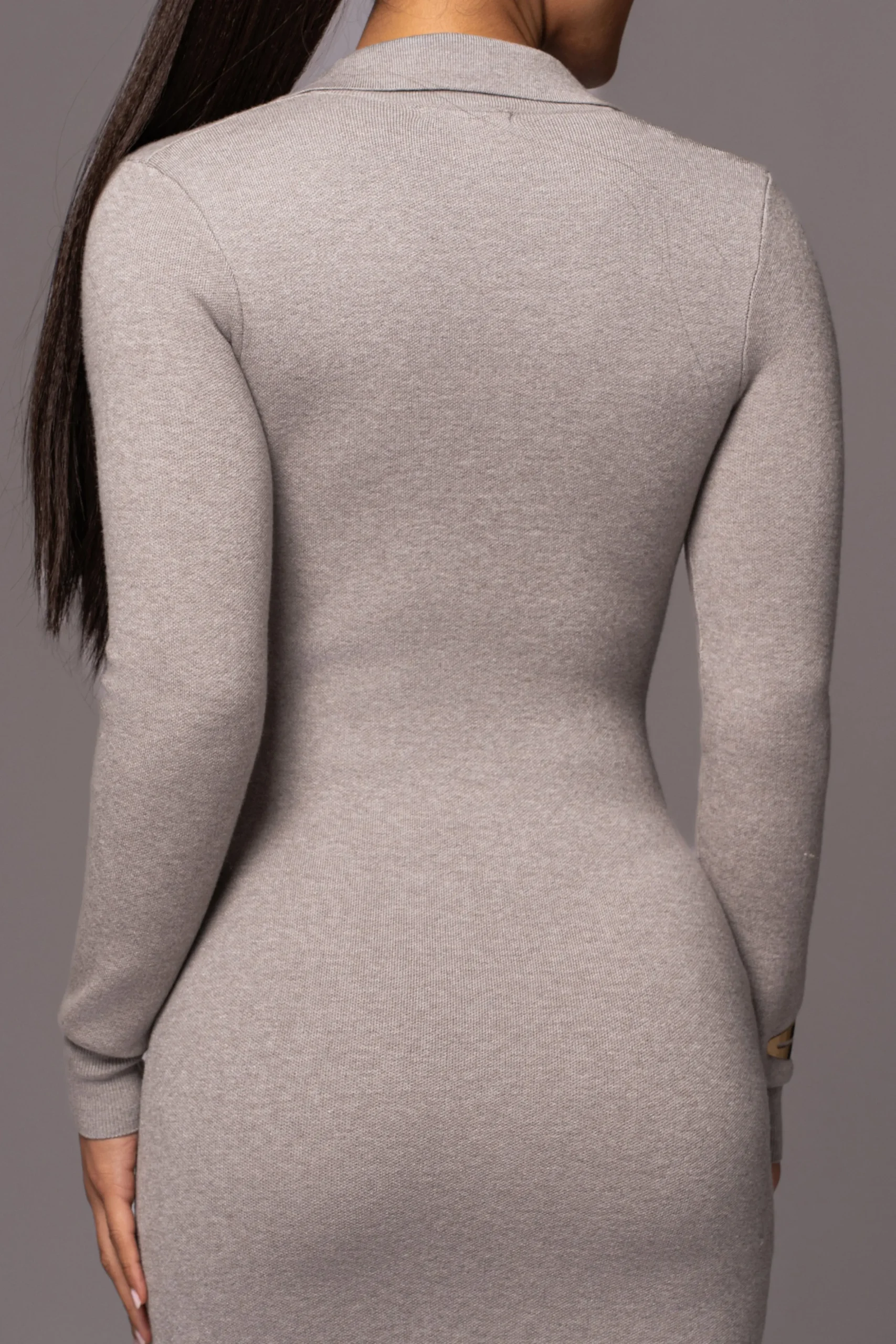 Grey Bellinda Collar Maxi Dress