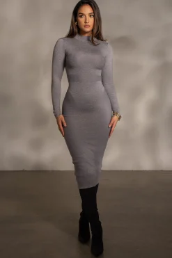 Grey Dakotah Midi Dress