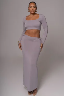 Grey Geneva Skirt Set