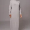 Grey Hartley Knit Maxi Dress