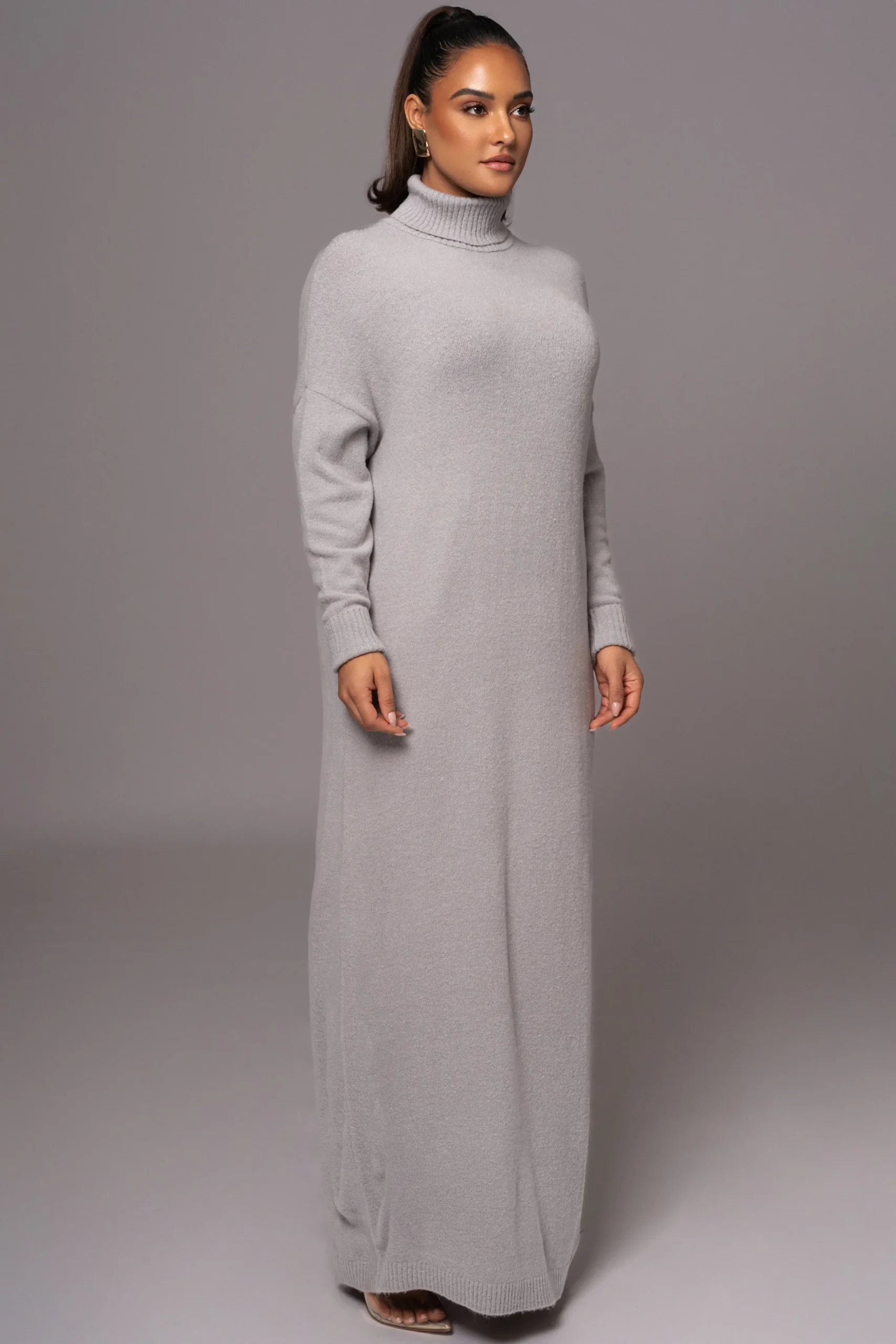 Grey Hartley Knit Maxi Dress