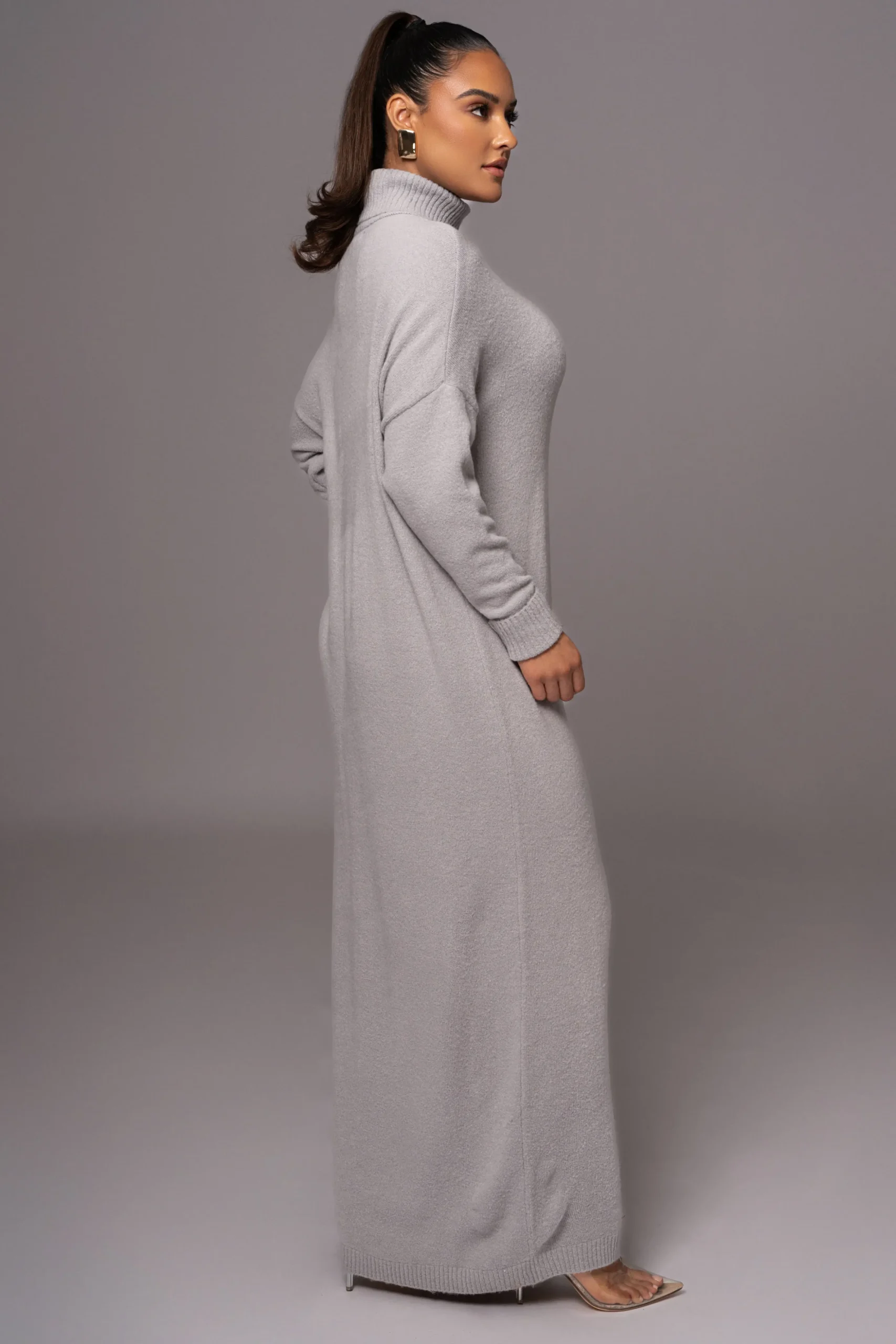 Grey Hartley Knit Maxi Dress