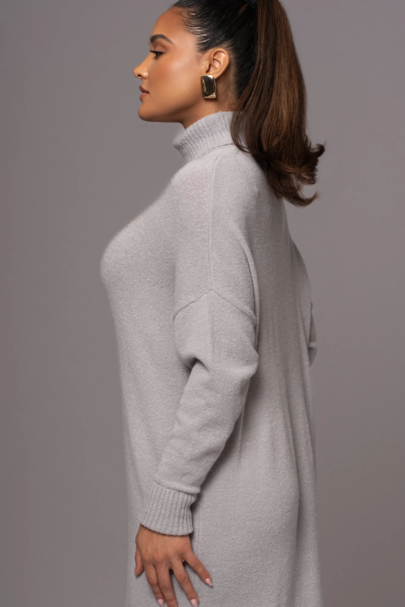 Grey Hartley Knit Maxi Dress