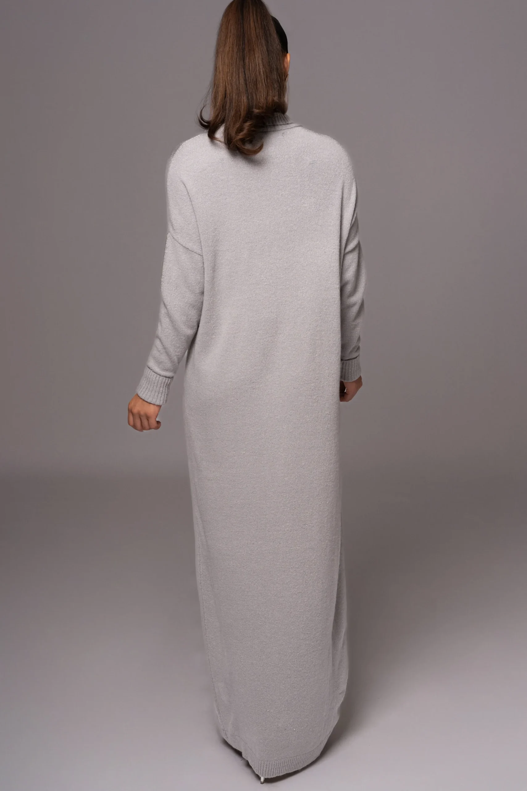 Grey Hartley Knit Maxi Dress