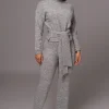 Grey Ivy Sweater Knit Pant Set