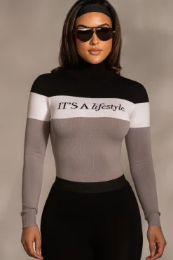 Grey Lifestyle Knit Bodysuit