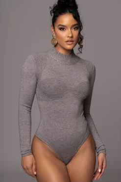 Grey Love Signs Bodysuit