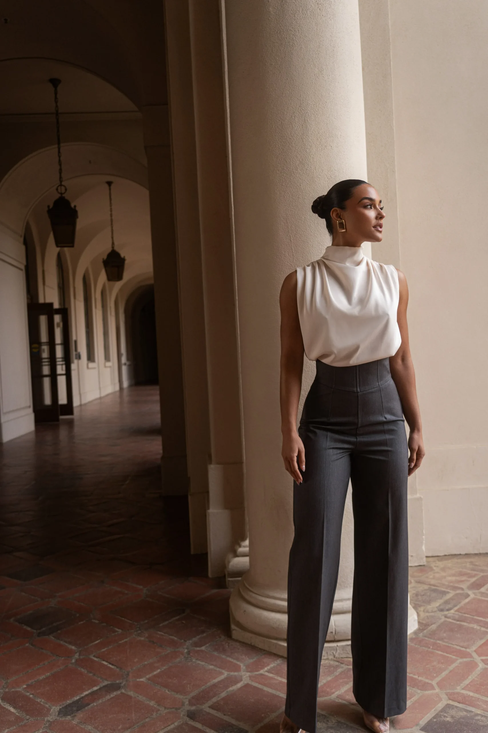 Grey Novena Woven Pants