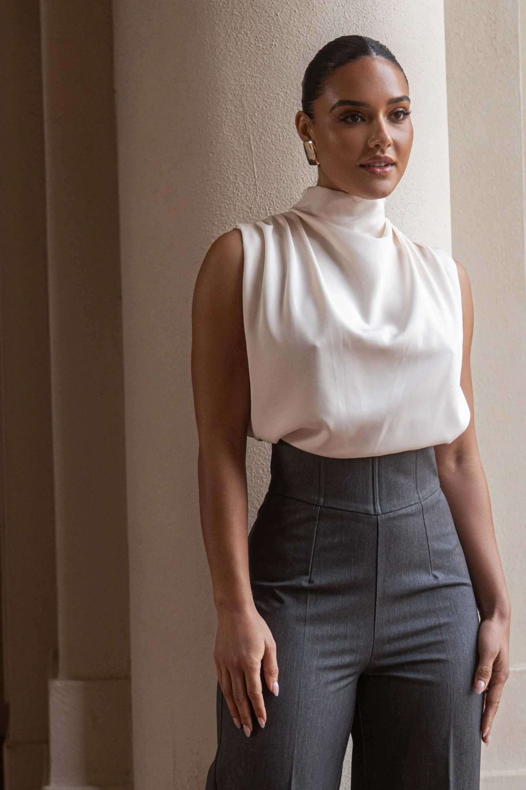 Grey Novena Woven Pants
